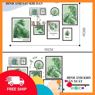 ⚡️𝗙𝗥𝗘𝗘𝗦𝗛𝗜𝗣⚡️ Decal dán tường Khung ảnh xanh