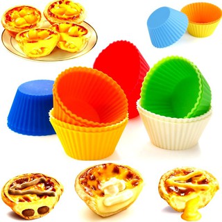 FMN Khuôn Cupcake Silicon/ Khuôn làm cho cho Bánh Bông Lan Cupcake, Muffin, Thạch, Rau Câu (7cm) hai 5
