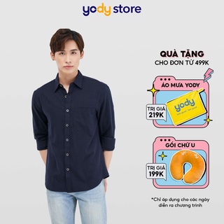 Áo sơ mi nam YODY dáng công sở, có tủi bổ SMM4027