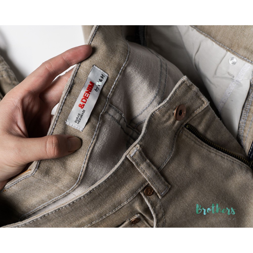 Quần jean nam HM cao cấp, form đẹp lên dáng cực bụi
