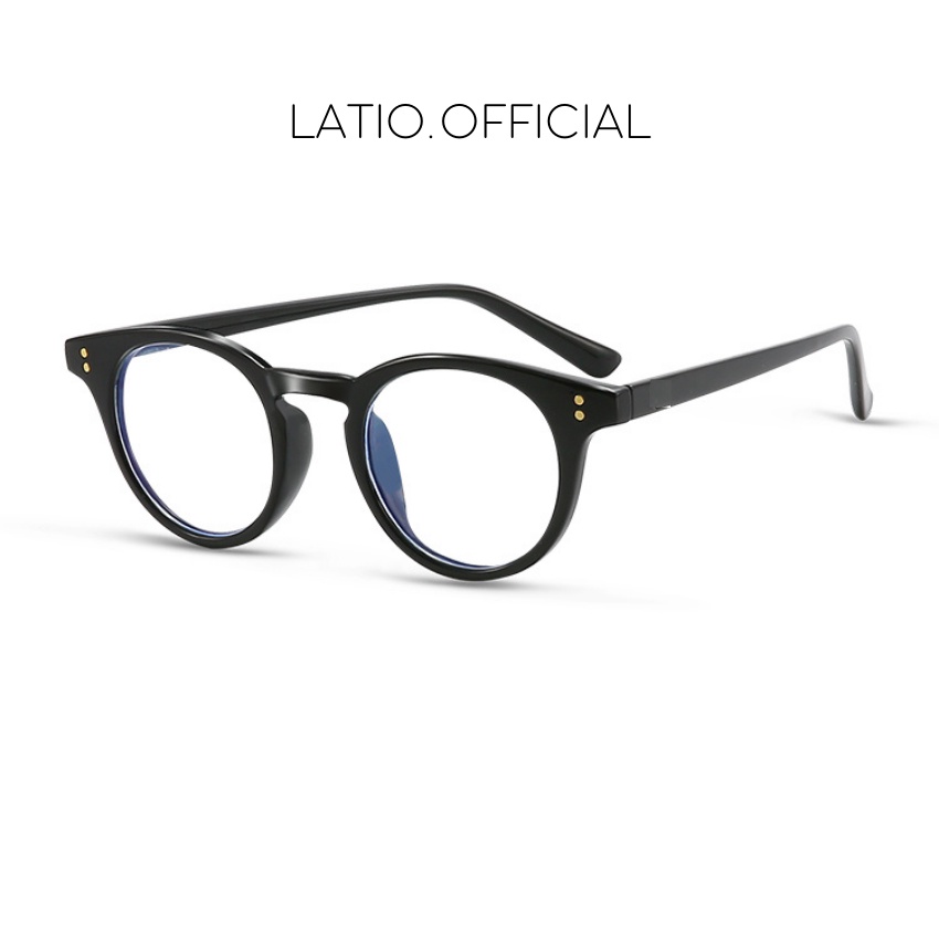 Mắt kính nữ LATIO kính mắt thời trang 2023 mẫu mới với thiết kế nhỏ nhắn và chi tiết 2 chấm cực kỳ cá tính - KM44