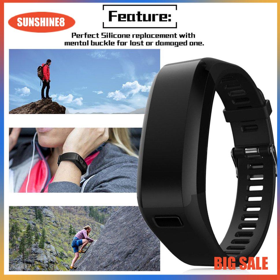 【SUN】Vòng đeo tay thông minh silicon thay thế Dây đeo đồng hồ cho GARMIN VIVOSMART HR
