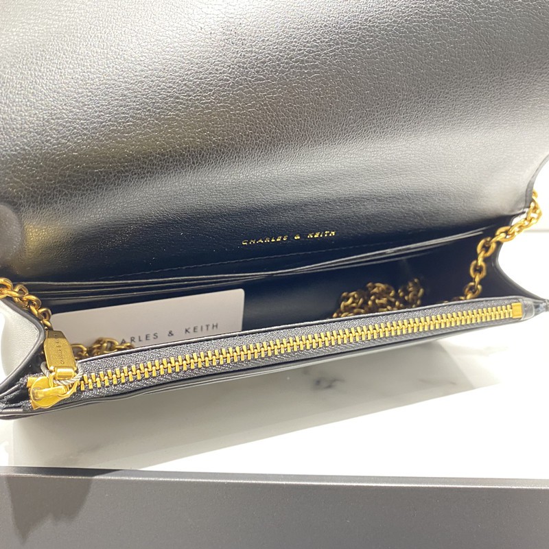 Phong Cách Mới CNK Ví Dài Hộp Quà ck6-10680924 Túi Đeo Chéo Dây Xích Hình Tranh Sơn Dầu Cho Nữ