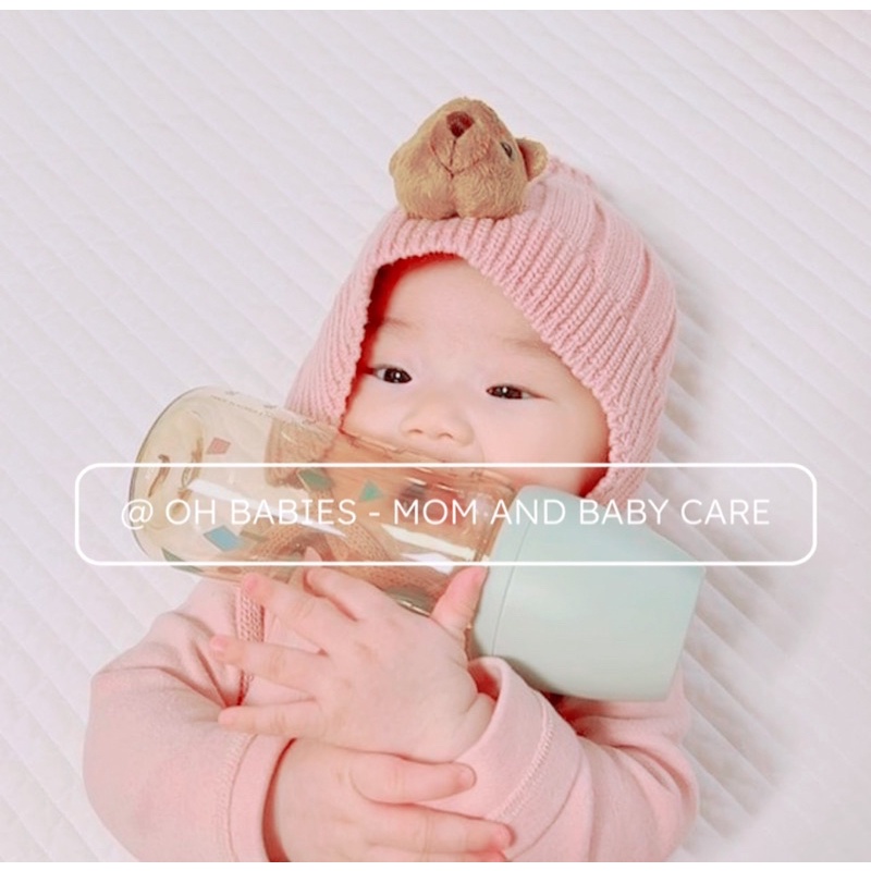 Bình sữa Moyuum Cloud, mẫu mới Limited 2021 Họa Tiết Xanh Lá, moyuum mây 170ml/270ml [OH BABIES]