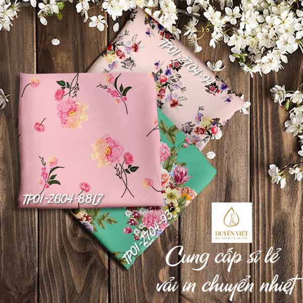 Vải Lụa Satin cao cấp in chuyển nhiệt- may áo dài, đầm thời trang, sơ mi thời trang, đồ bộ pijama cao cấp