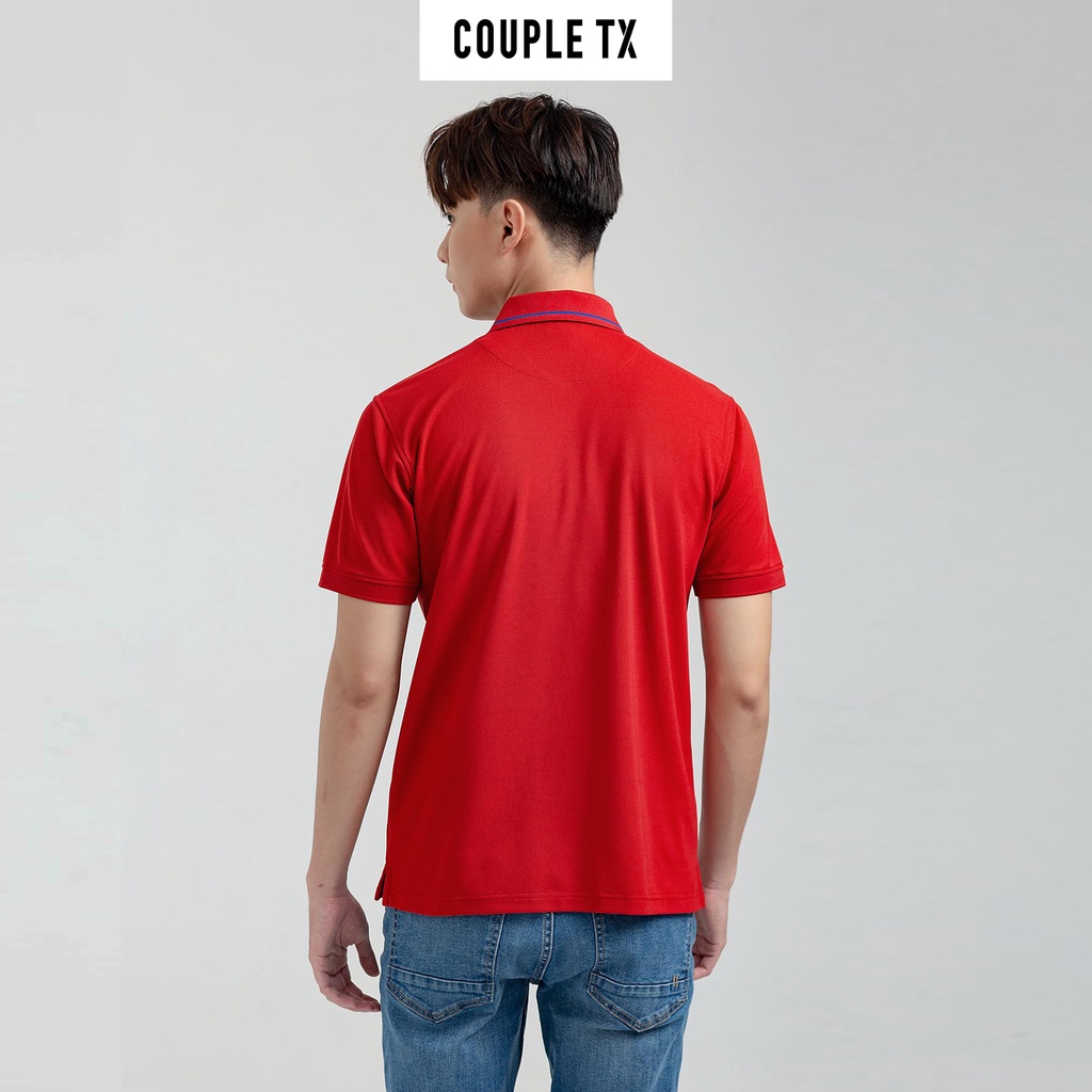 Áo Polo Nam Couple TX Vải Cà Phê Bo Sọc MPO 1017