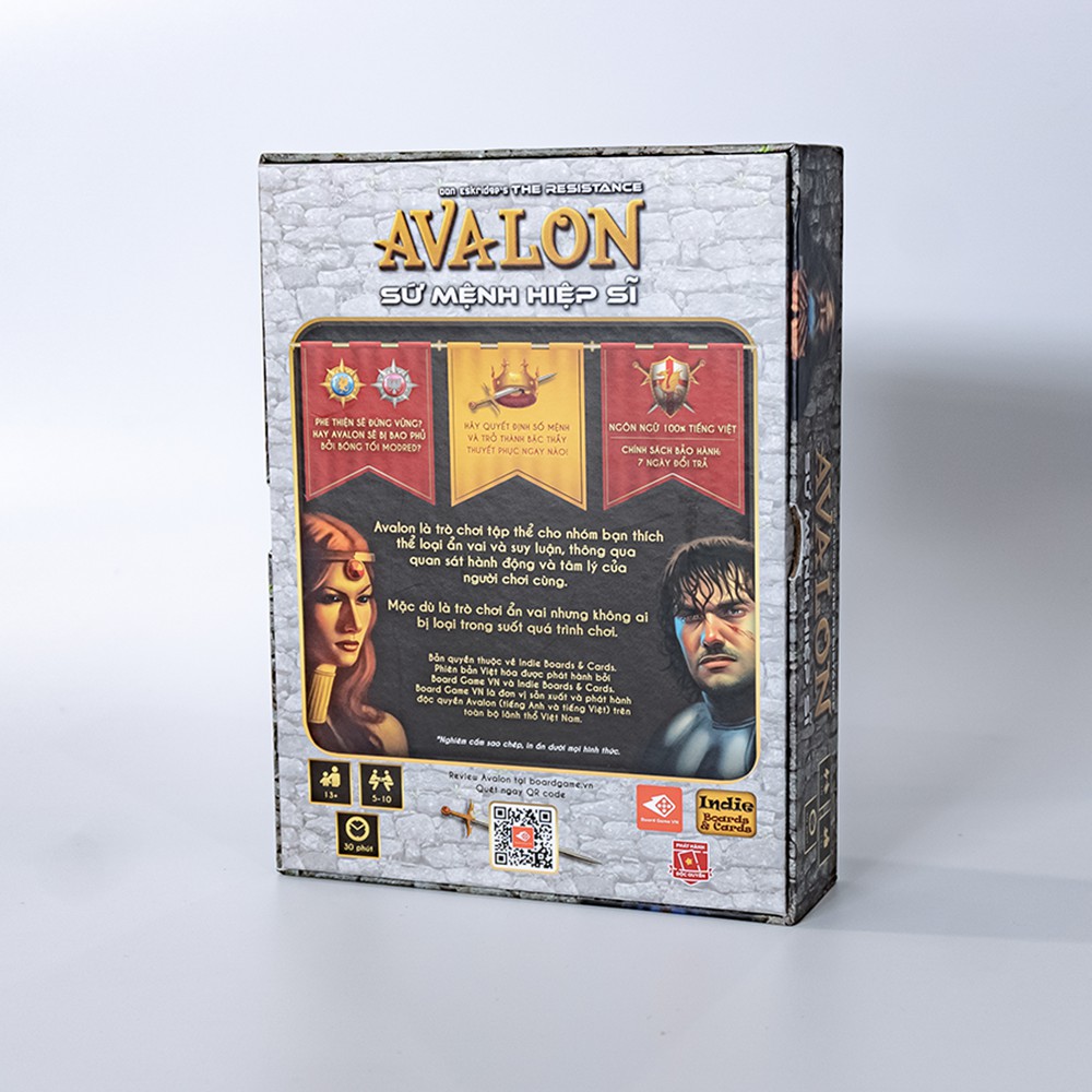 Avalon - Sứ mệnh hiệp sĩ - Việt hóa chính hãng- Boardgame VN