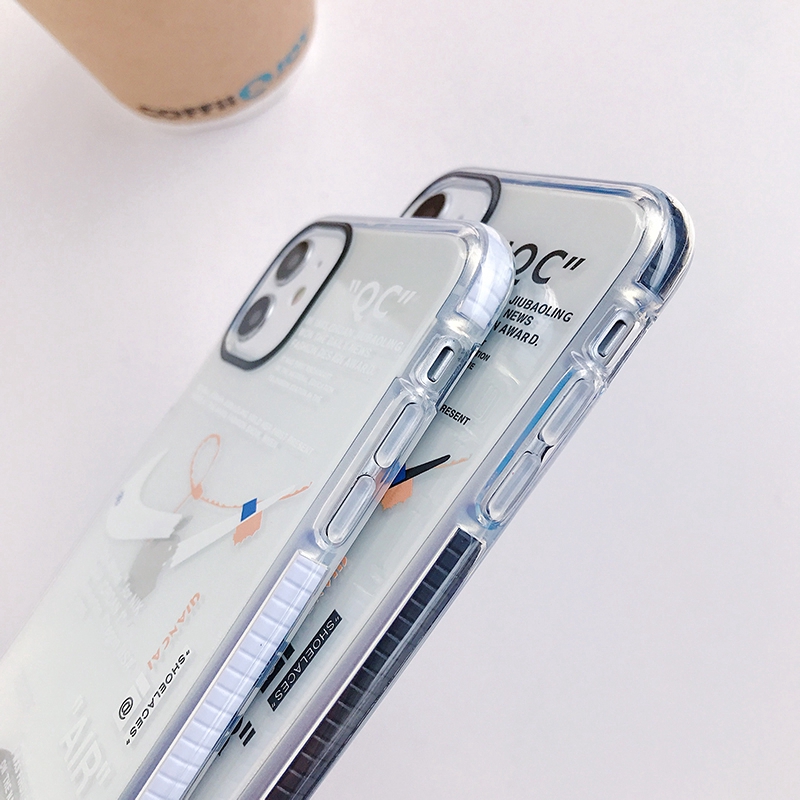 Ốp điện thoại mềm in logo Nike AIR JORDAN OFF-WHITE dành cho iPhone 11 Pro 6 6s 7 8 Plus X XS MAX XR