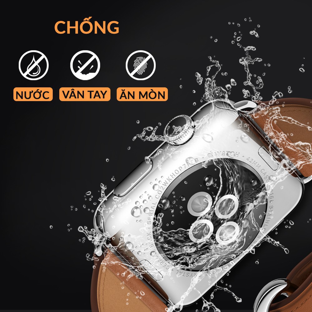 Dán PPF nhám màn hình Apple Watch size 38 / 40 / 42 / 44 chống mồ hôi, chống vân tay MIZADO