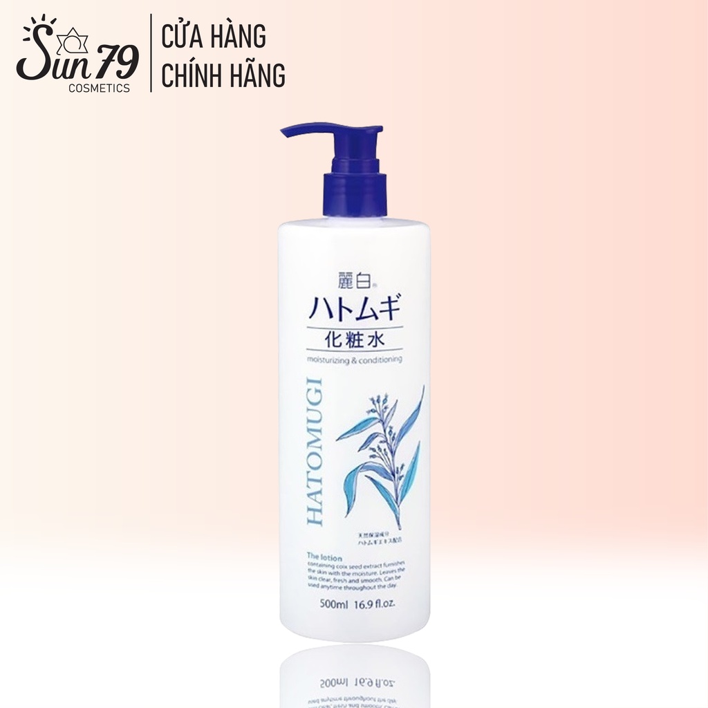 Nước Hoa Hồng Dưỡng Ẩm, Làm Sáng Da Chiết Xuất Ý Dĩ Reihaku Hatomugi Moisturing &amp; Conditioning Lotion 500ml