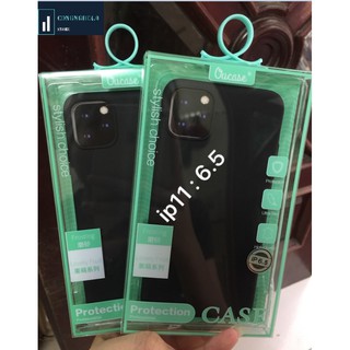 Ốp iphone 11/11pro/11pro max- ốp silicon dẻo màu đen chuẩn hãng VUCASE