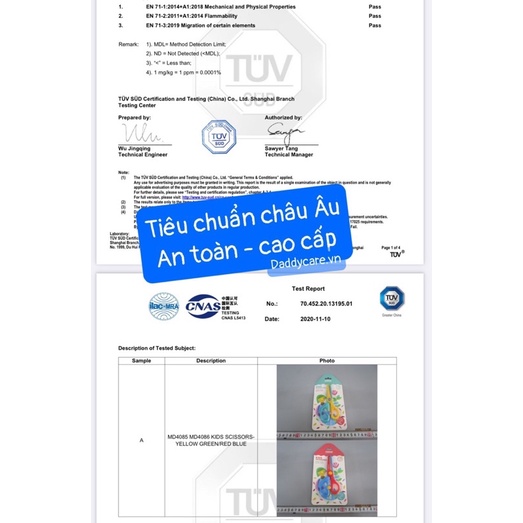 Kéo Thủ Công Cho Bé An Toàn Mideer Craft Scrssors, đồ chơi an toàn cho bé