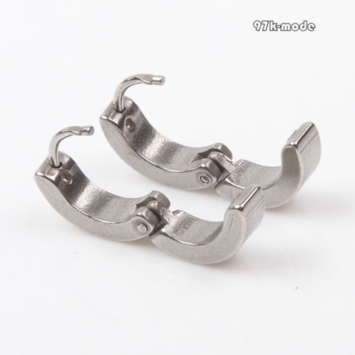 Khuyên tai inox tròn 4cm nhiều màu tùy chọn thời trang