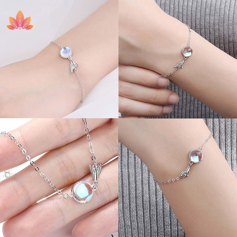 Vòng Tay Charm Hình Đuôi Cá Màu Xanh Dương JP5