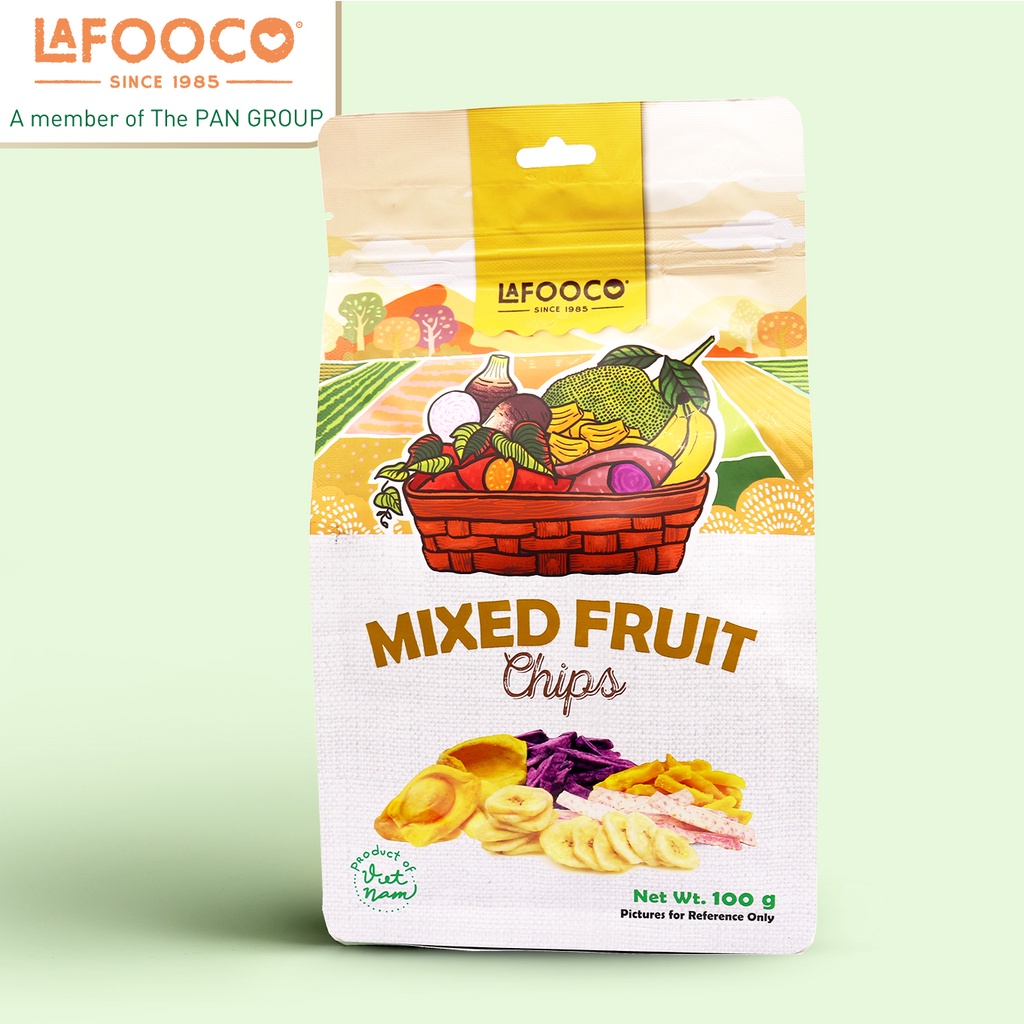 Hỗn Hợp Trái Cây Sấy Giòn LAFOOCO 100g Xuất Khẩu