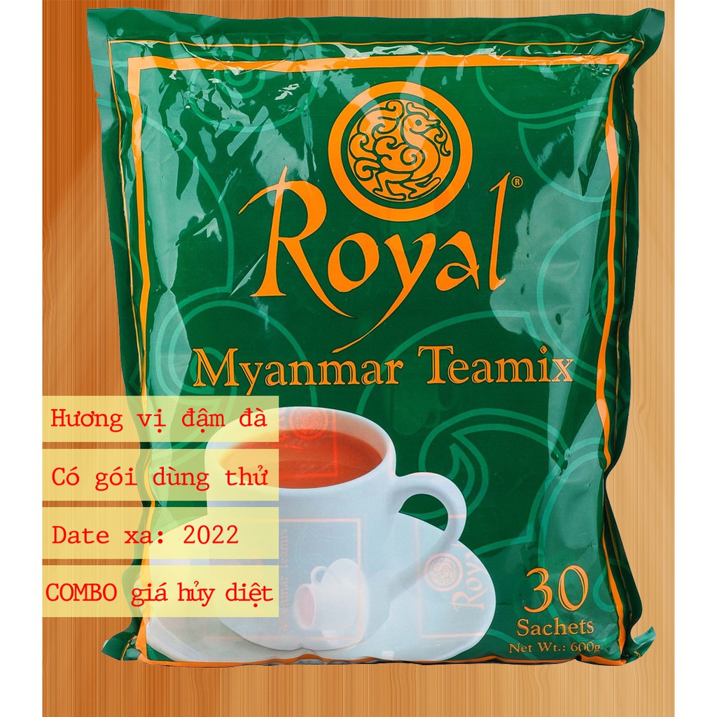 [DATE 2024] TRÀ SỮA ROYAL MYANMAR - 3 GÓI NHỎ TIỆN LỢI