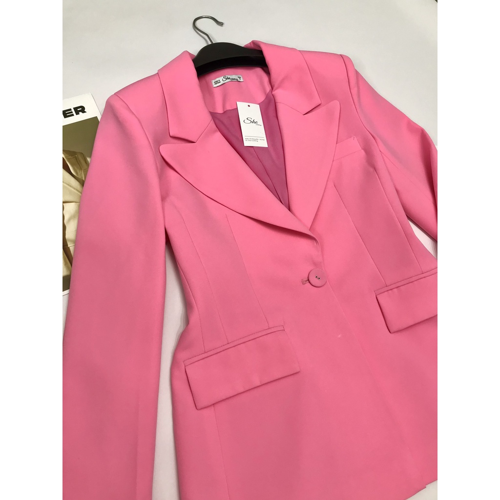 Áo vest hồng selina dài tay AV109