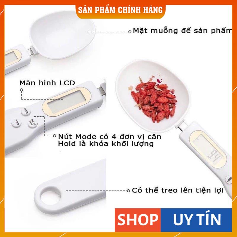Cân tiểu ly thìa điện tử đong gia vị nguyên liệu làm bánh và đồ ăn dặm cho bé 500/0,1g
