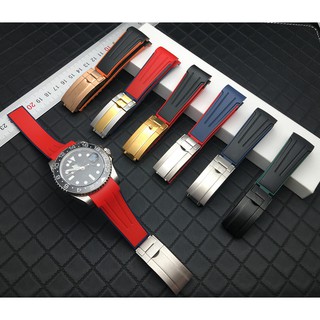 Dây Đeo Silicon 20mm Thay Thế Cho Đồng Hồ Daytona Gmt Explorer 2