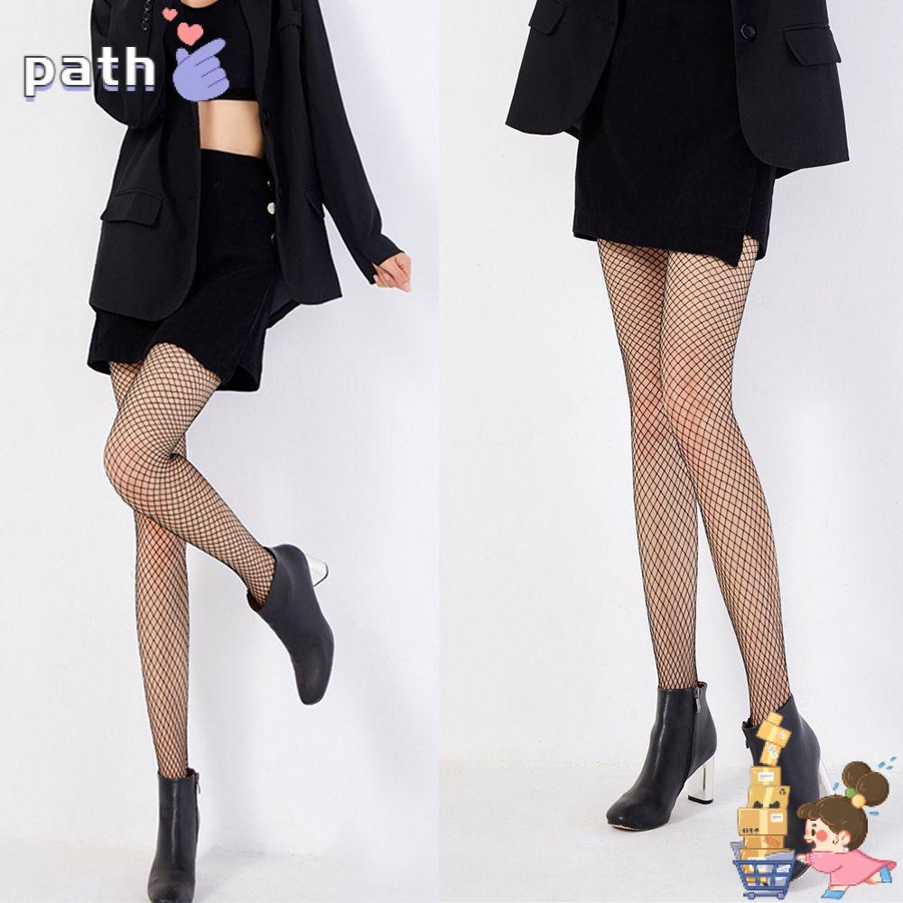 Quần tất lưới nylon màu đen khoét lỗ thời trang quyến rũ cho nữ