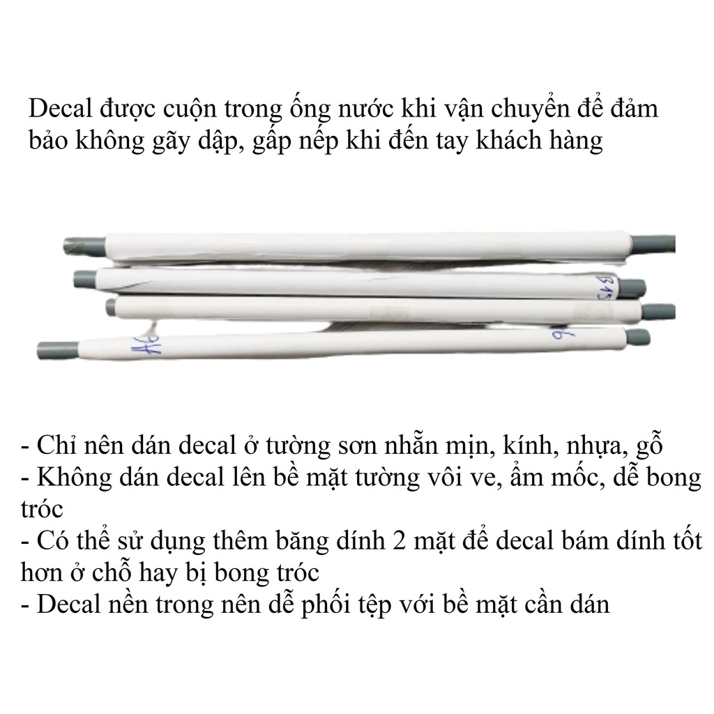 [Mã LIFEHLDEC giảm 10% đơn 99k] Decal dán tường nhiều mẫu, tranh dán tường giấy PVC cao cấp hàng đẹp | BigBuy360 - bigbuy360.vn