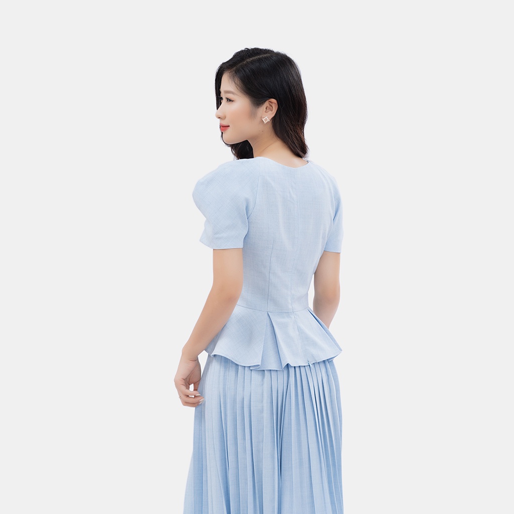 Áo tay cộc bồng thiết kế S.pearl điệu đà, nữ tính 22SF6858024