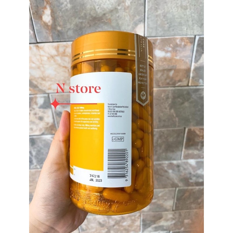 Sữa ong chúa Healthy Care Royal Jelly 1000mg - 365 viên