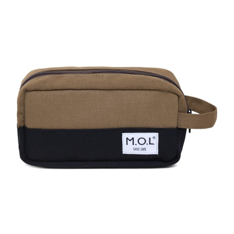 Túi đựng bút viết  bằng vải kiểu phối màu MOL TA001