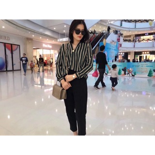 Áo sơ mi nút đồng sang chảnh