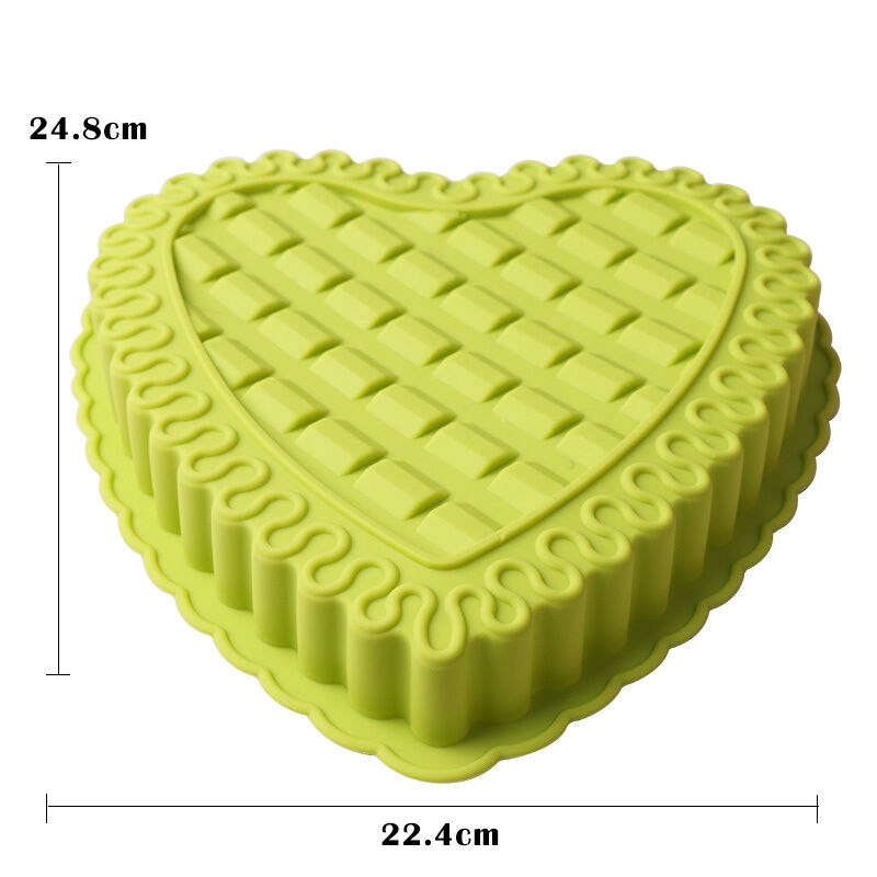 Khuôn silicon làm bánh chống dính hình trái tim