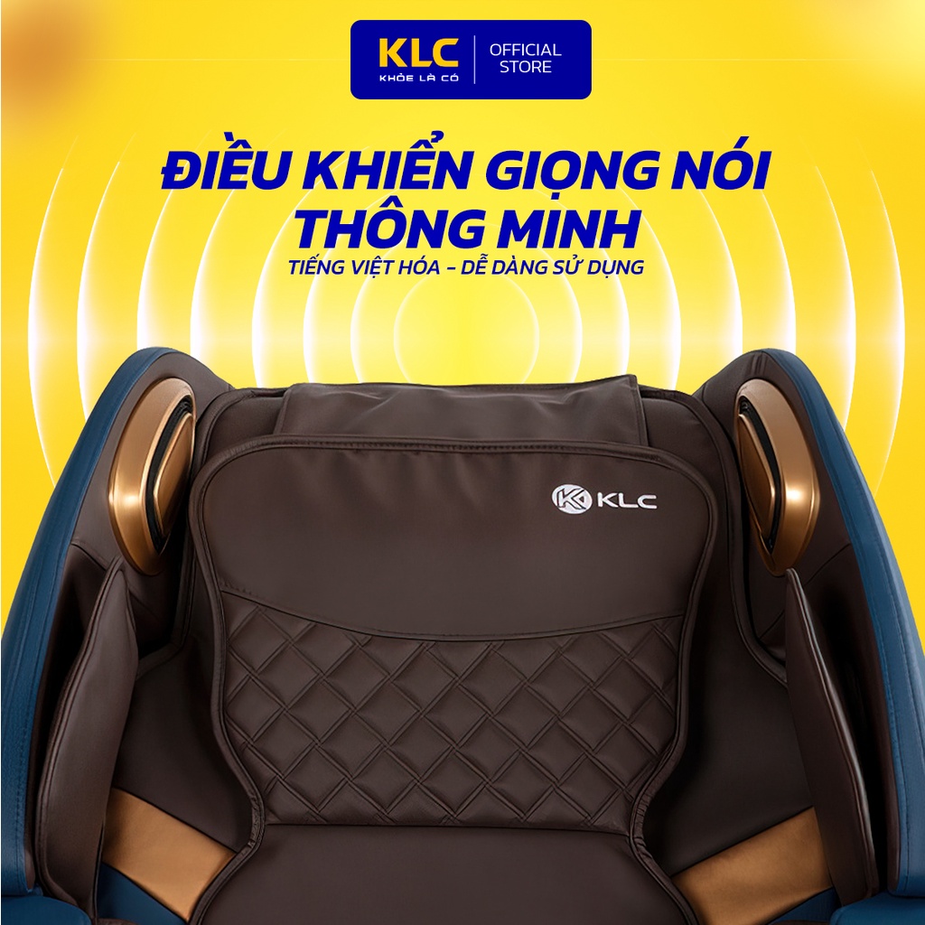 Ghế massage toàn thân KLC K68 công nghệ nhiệt hồng ngoại, massage nam châm