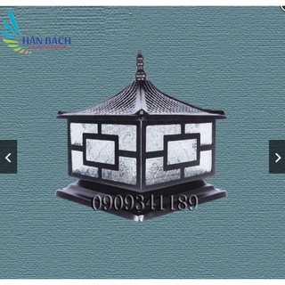 Đèn găn đầu cột quanh nhà hàng rào NHÔM ĐÚC D250