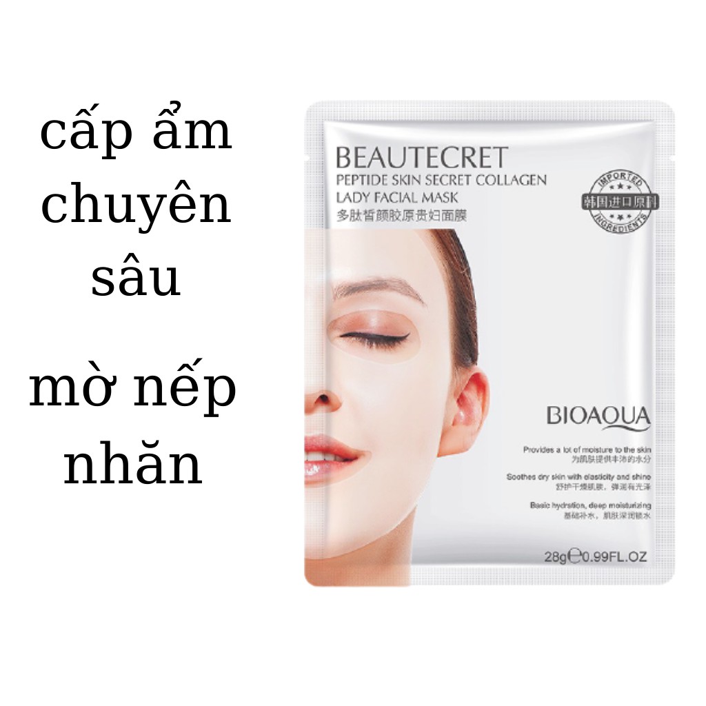 Mặt nạ thạch collagel BIOAQUA thủy tinh trong suốt mask nội địa trung dưỡng trắng sáng da giảm mụn | BigBuy360 - bigbuy360.vn