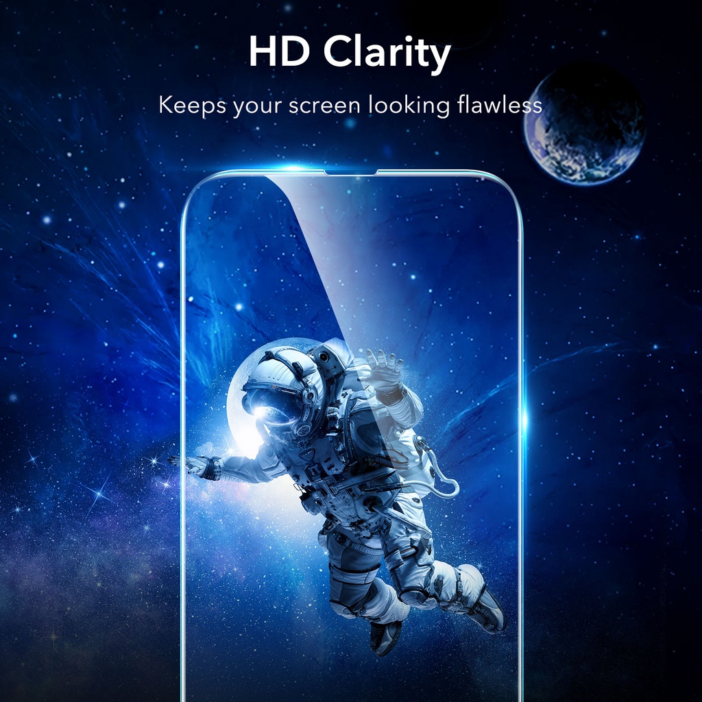 Set 2 kính cường lực ESR bảo vệ màn hình cao cấp thích hợp cho iphone 13 mini/ 13/ 13 pro max