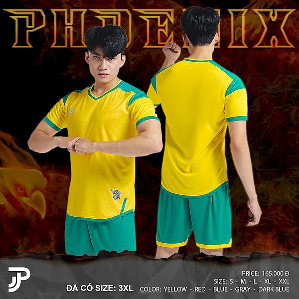 Bộ quần áo đá banh PHOENIX của Justplay - mặc thoáng mát và thấm hút mồ hôi-hàng phân phối chính hãng