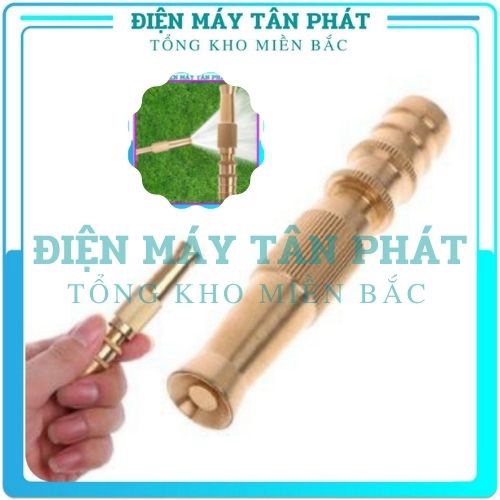 Đầu vòi xịt vệ sinh tăng áp lực rửa xe tưới cây bằng đồng mini điều khiển dòng chảy