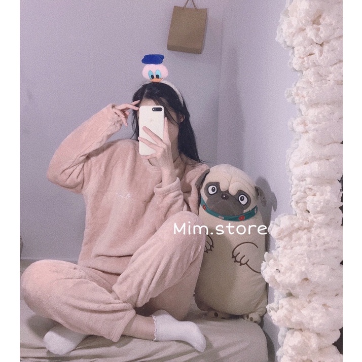 Bộ ngủ lông mềm siêu ấm