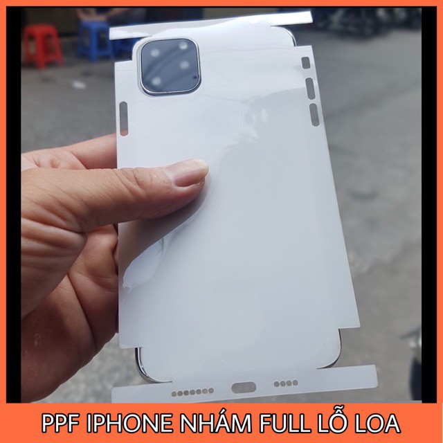 Miếng dán PPF mặt sau bảo vệ cho Iphone 12 Mini/ 12 Pro/ 12 Pro Max Full viền