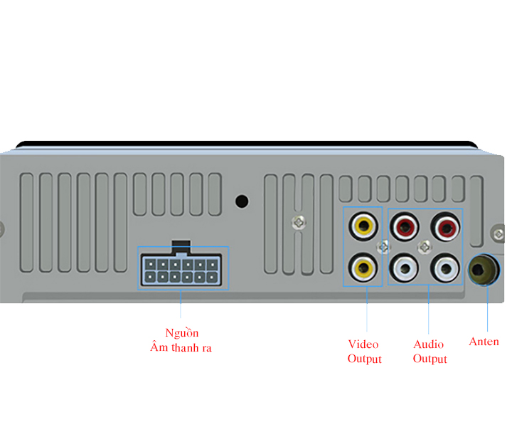Đầu DVD cho Ô tô 1 DIN hỗ trợ kết nối Bluetoth đọc USB Thẻ nhớ nghe đài FM - 8169A