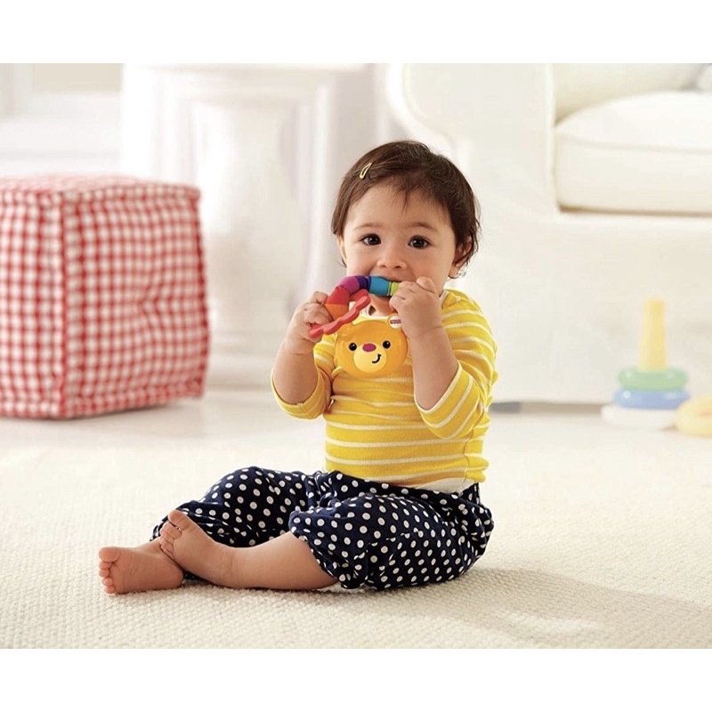 Lục Lạc Kèm Gặm Nướu an toàn cho Bé -Fisher Price Fun Teether Rattle