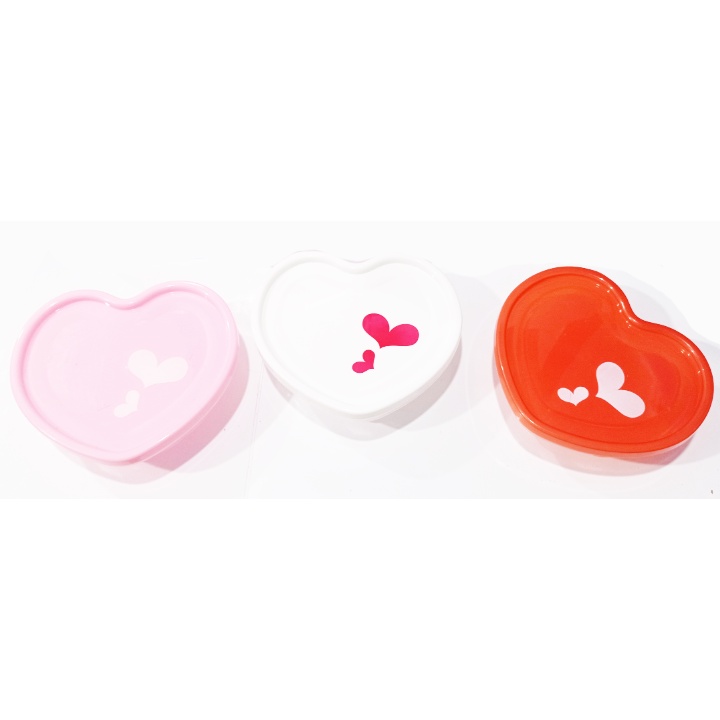 Hộp cơm trái tim HC9 Lunch Box hộp thức ăn đồ ăn vặt hoa quả khô cute dễ thương pastel