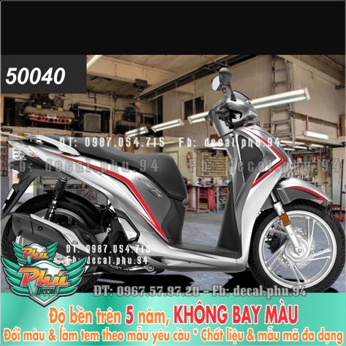 Tem rời SH 2017-2019 chỉ đỏ đen 2 -1