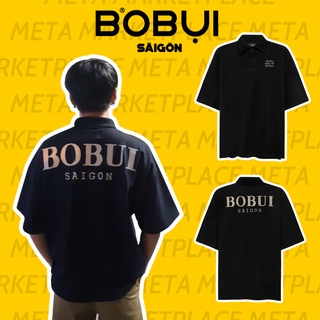  Áo Thun Polo BOBUI saigon V1 nam nữ unisex form rộng có cổ tay lỡ   FULL BỌC TAG CHÍNH HÃNG   