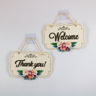 Bảng gỗ decor 2 mặt cho shop