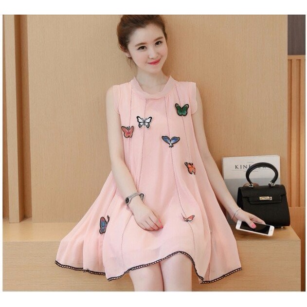 ĐẦM BẦU HỌA TIẾT BƯỚM