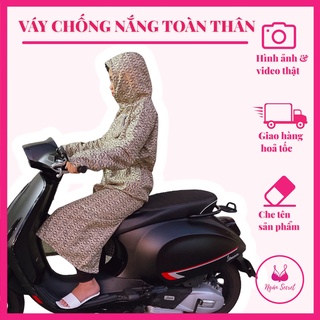 Váy chống nắng, áo chống nắng toàn thân 2 lớp cao cấp