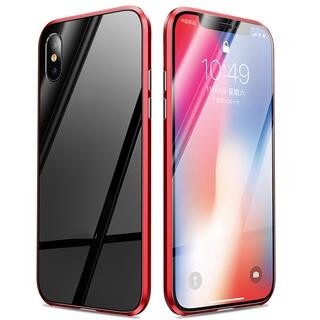 Ốp điệ̣n thoại kính cường lực viền kim loại nam châm cho tương thích cho iPhone 7 8 plus se 2020 se2 7p 8p 12 mini 11 pro X Xs Max Xsmax XR se2020