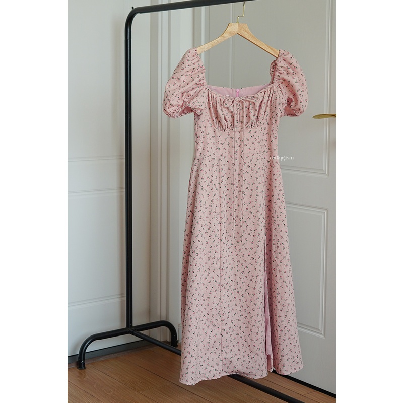 DARLING.ISM - Đầm dài xẻ tà tay phồng Rosemary dress | BigBuy360 - bigbuy360.vn