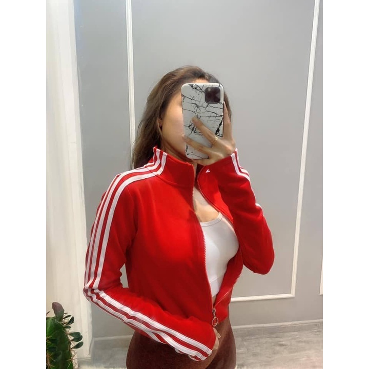 Áo khoác body thun poly 3 sọc