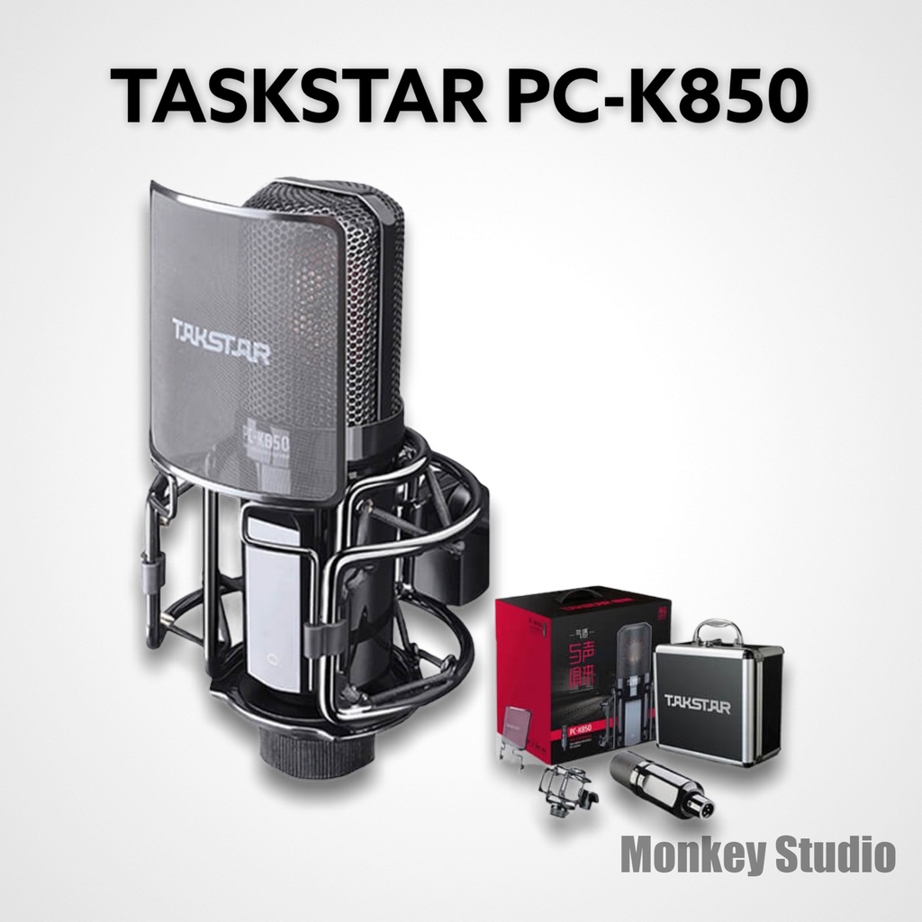 Mic Livestream | Micro thu âm Sound Card ICON UPOD PRO & Mic TAKSTAR PC K850 Hát Livestream Điện Thoại, Monkey Studio